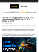 Fastest Growing Cryptos in 2025: BlockDAG, Stellar & More!