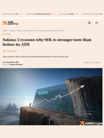 Solana: 2 reasons why SOL is stronger now than before its ATH - AMBCrypto