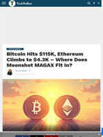 Bitcoin Hits $115K, Ethereum Climbs to $4.3K – Where Does Moonshot MAGAX Fit In?