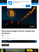Bitcoin Network Bigger Than Ever: Hashrate Sets New Record
