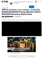 XRP to Receive +20% Boost? Shiba Inu (SHIB) $0.000015 Pump, Bitcoin's (BTC) $120,000 Recovery Starts Here