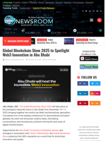 
Global Blockchain Show 2025 to Spotlight Web3 Innovation in Abu Dhabi | Cryptocurrency News Live | Breaking Crypto News - Realtime Prices, Analysis, Predictions...
