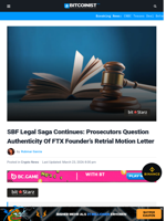 FTX's SBF Legal Saga: DOJ Question Retrial Motion Letter