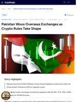 Pakistan Woos Overseas Exchanges as Crypto Rules Take Shape