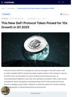 Mutuum Finance - This New DeFi Protocol Token Poised for 10x Growth in Q1 2025