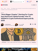 Institutional Supercycle Upon us, Will Last Till 2035: Moonrock CEO