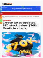 Crypto taxes updated, BTC stuck below $70K: Month in charts - The Crypto News Wire