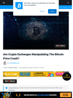 Are Crypto Exchanges Manipulating The Bitcoin Price Crash? | Bitcoinist.com