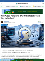 Will Pudgy Penguins (PENGU) Waddle Their Way to $0.040?