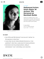 Hollywood Actors Union Slams 'AI Actress' Tilly Norwood as Backlash Builds - Decrypt