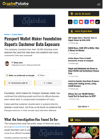 Passport Wallet Maker Foundation Reports Customer Data Exposure