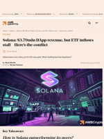 Solana: $3.79mln DApp revenue, but ETF inflows stall – Here’s the conflict - AMBCrypto