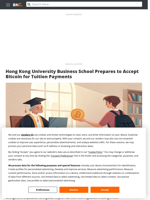 Hong Kong University Business School Prepares to Accept Bitcoin for Tuition Payments - Brave New Coin