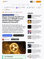 Ripple Expands RLUSD Into Turkey as a $200B Crypto Market Signals Bigger Stablecoin Demand
