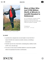 Story of Man Who Lost $750 Million Worth of Bitcoin in Landfill Headed to Hollywood - Decrypt