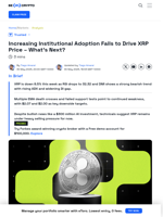 XRP Drops 5% Despite Growing Institutional Interest