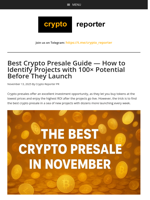 Best Crypto Presale Guide — How to Identify Projects with 100× Potential Before They Launch