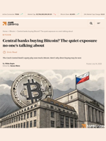 Central banks buying Bitcoin? The quiet exposure no one’s talking about - AMBCrypto
