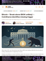 Bitcoin - ‘Break above $80K unlikely’ – CoinShares identifies missing trigger - AMBCrypto