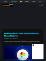 CRV Eyes $0.27 Push as Consolidation Phase Matures - Blockchain.News