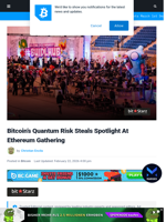 Bitcoin’s Quantum Risk Steals Spotlight At Ethereum Gathering