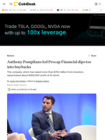 Bitcoin treasury company ProCap (BRR) buys back $350,000 in stock