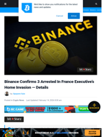Binance Confirms 3 Arrested In France Executive’s Home Invasion — Details | Bitcoinist.com