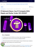 Pi Network News: Can Pi Compete With Ripple and Stellar Under ISO 20022?