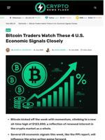Bitcoin Traders Watch These 4 U.S. Economic Signals Closely - Crypto News Flash