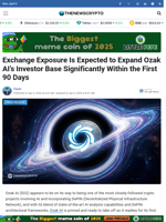 Exchange Exposure Is Expected to Expand Ozak AI’s Investor Base Significantly Within the First 90 Days