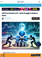 XRP Price Reclaims $3 – Bulls Struggle to Build on Gains