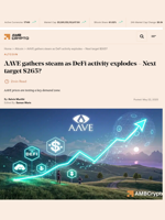 AAVE gathers steam as DeFi activity explodes - Next target $265? - AMBCrypto