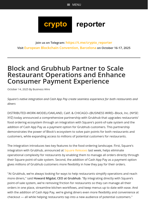Block and Grubhub Partner to Scale Restaurant Operations and Enhance Consumer Payment Experience