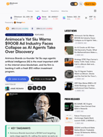 Animoca's Yat Siu Warns $900B Ad Industry Faces Collapse as AI Agents Take Over Discovery