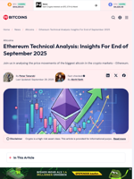 Ethereum Technical Analysis: Insights For End of September 2025 - 99Bitcoins