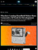 Playdate Gaming Handheld Maker Bans Generative AI Tools for Development - Decrypt
