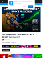 Can Solana Hit $300 Again? Grok's Bold SOL Prediction