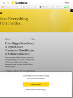 Digital Asset Treasuries Bigger Driver for Ether (ETH) Than Bitcoin (BTC), Solana (SOL): StanChart