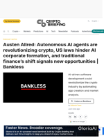 Austen Allred: Autonomous AI agents are revolutionizing crypto, US laws hinder AI corporate formation, and traditional finance's shift signals new opportunities | Bankless
