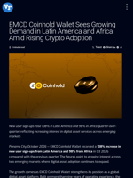 EMCD Coinhold Wallet Sees Growing Demand in Latin America and Africa Amid Rising Crypto Adoption | Visionary Financial