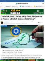Chainlink (LINK) Faces a Key Test: Momentum at Risk or a Bullish Bounce Incoming?