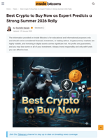 Best Crypto to Buy Now as Expert Predicts a Strong Summer 2026 Rally - InsideBitcoins.com