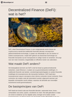 Decentralized Finance (DeFi): wat is het?