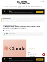 FT: Anthropic wants lawyers' negotiating ethics built into Claude agents that bargain against other agents