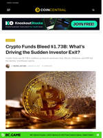 Crypto Funds Bleed $1.73B: What’s Driving the Sudden Investor Exit? - CoinCentral