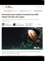 Humanity’s post-exploit comeback has ONE hidden risk after 42% gains - AMBCrypto