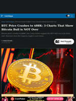 BTC Price Crashes to $90K: 3 Charts That Show Bitcoin Bull is NOT Over