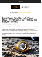 From Meme Coin Flips to AI Power Plays—Why Ozak AI’s $0.012 Entry Has Everyone Talking