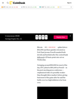 Bitcoin (BTC), Ether (ETH) News: Crypto Prices Swing on Fed's Powell, Treasury Purchase