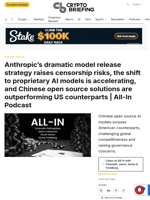 Anthropic's dramatic model release strategy raises censorship risks, the shift to proprietary AI models is accelerating, and Chinese open source solutions are outperforming US counterparts | All-In Podcast